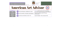 Desktop Screenshot of americanartadvisor.com